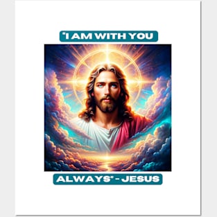 "I am with you always" - Jesus Posters and Art